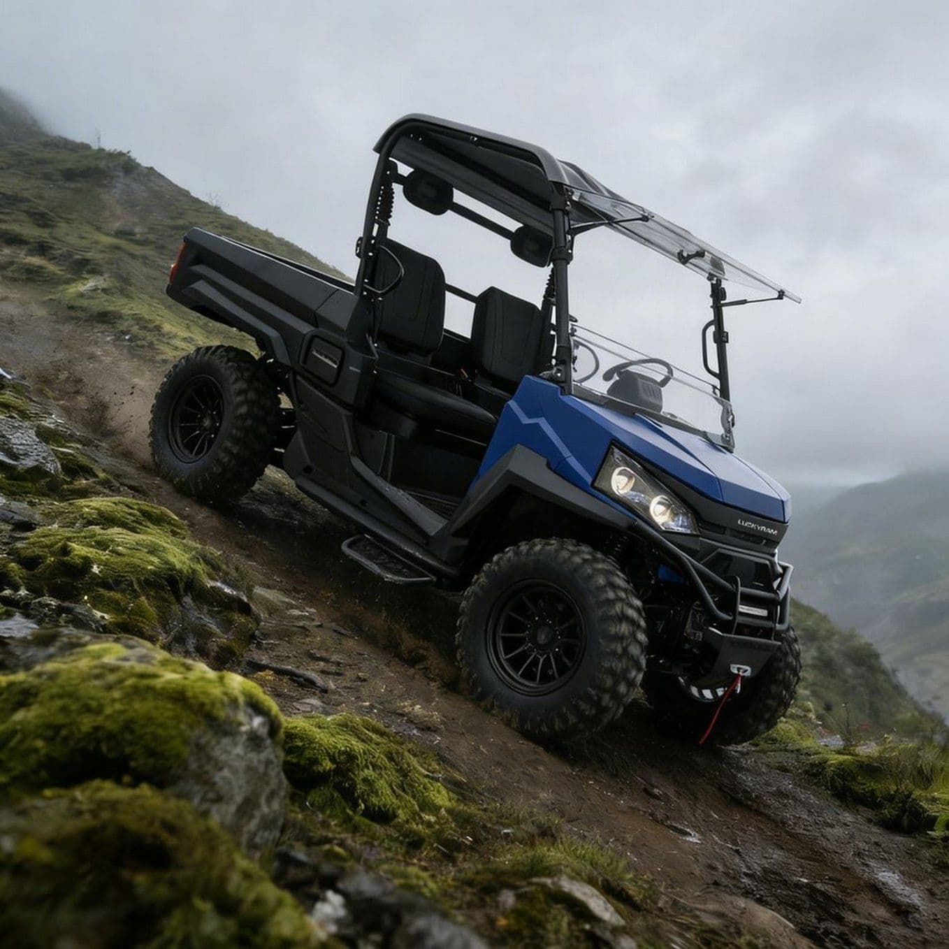 Двигатель переменного тока 10 кВт 4WD UTV 73,6 В 150 Ач 670 кг Загрузка 400 мм вброд