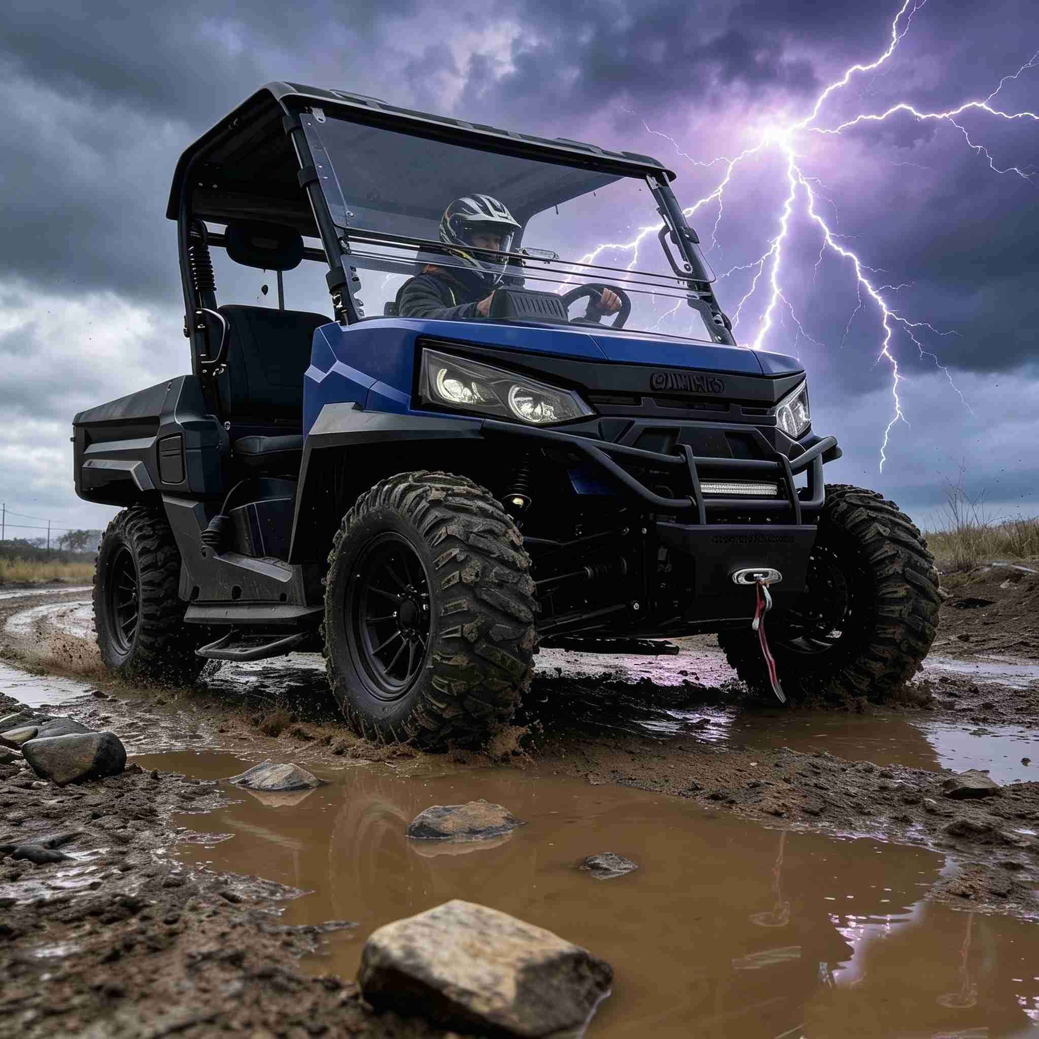 Двигатель переменного тока 10 кВт 4WD UTV для охоты в США, самосвал 350 кг, пиковая мощность 20 кВт